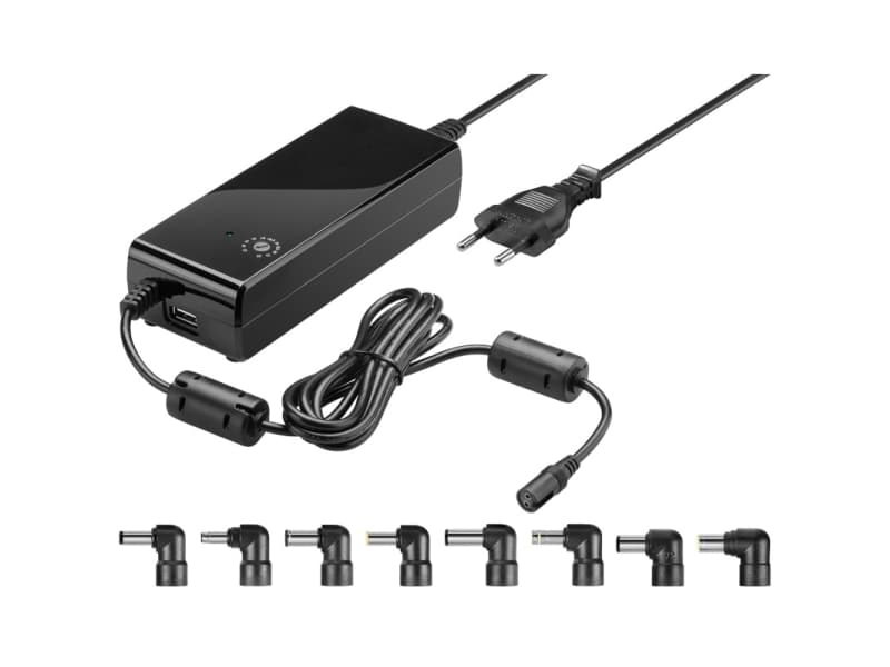Goobay 55001, Kannettava tietokone, Sisätila, 100 - 240 V, 60 Hz, 90 W, 12, 14, 15, 16, 18, 18.5, 19, 19.5, 20, 21, 22 V