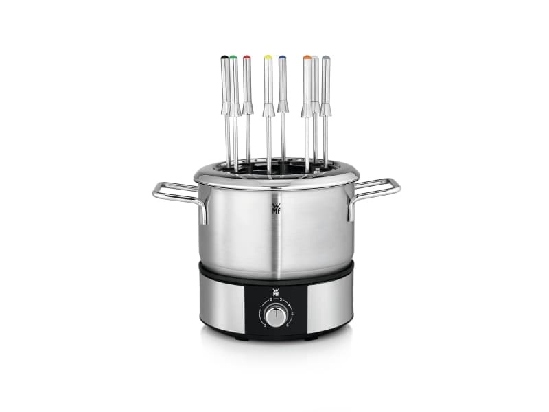 WMF Lono 0415130011, 8 henkilö(t), 1,5 L, Musta, Kromi, Pyöreä, Valmis, 1400 W