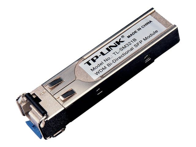 TP-Link TL-SM321B - SFP (mini-GBIC) transceiver modul - GigE - 1000Base-BX - LC/UPC enkelttilstand - op til 10 km - 1310 (TX) / 1550 (RX) nm - for P/N: TL-SG3452XP V1
