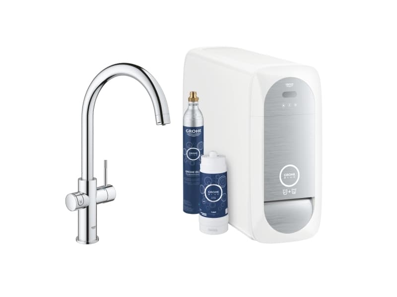 GROHE 31455001, Vakio, Kromi, Vipukahvat, Yksi, Tyyppi C, Keraaminen