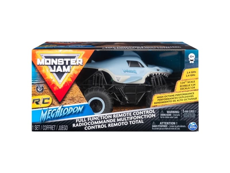 Monster Jam 1:24 RC - Megladon, Monster truck, 1:24, 4 vuosi/vuosia