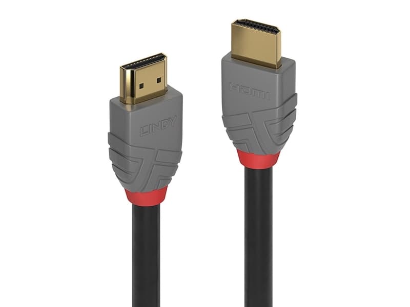 LINDY HDMI Liitäntäkaapeli HDMI-A-liitin, HDMI-A-liitin 7,50 m antrasiitti, musta, punainen 36966 kullatut liittimet HDMI-kaapeli