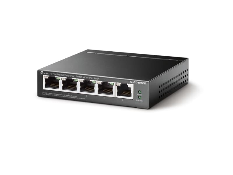 TP-Link TL-SG105PE, Hallittu, L2, Gigabit Ethernet (10/100/1000), Power over Ethernet -tuki