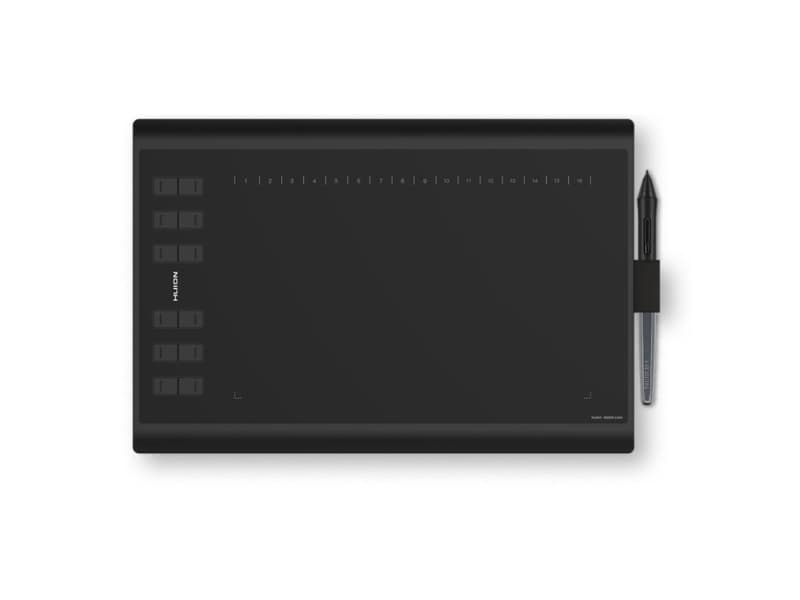 HUION H1060P, Ledningsført, 5080 lpi, 250 x 160 mm, USB, 1,5 cm, Lajittelu