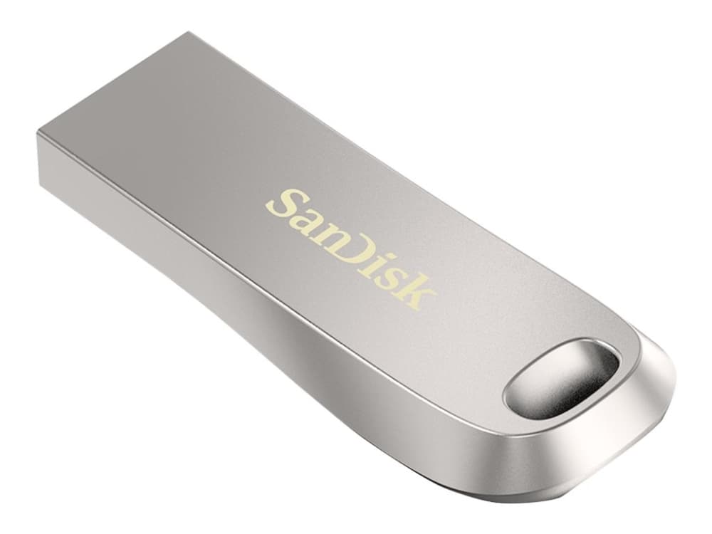 SanDisk Ultra Luxe, 256 GB, USB A-tyyppi, 3.2 Gen 1 (3.1 Gen 1), 150 MB/s, Ilman suojusta, Hopea
