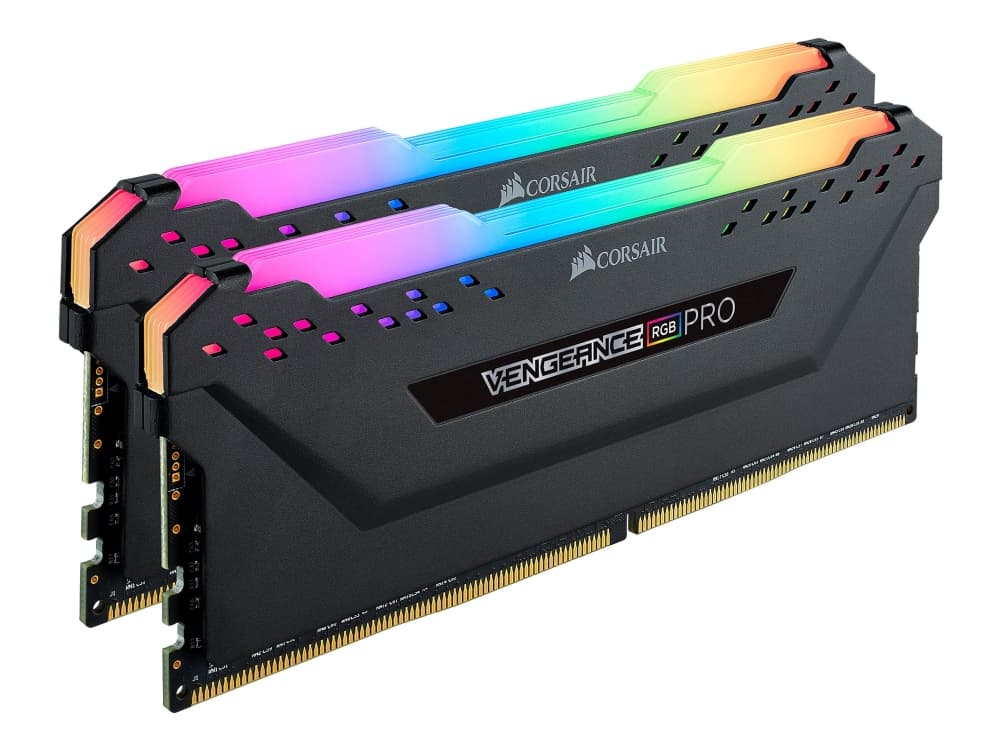RAM CORSAIR Vengeance RGB PRO 32GB DDR4 3200MHz puskuroimaton 16-20-20-20-38 musta Lämmönjako DIMM