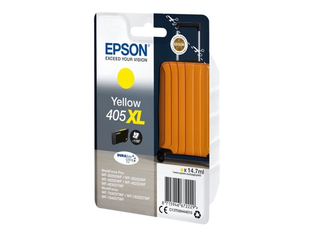 Alkuperäinen Epson 405XL mustepatruuna - 14,7 ml - keltainen