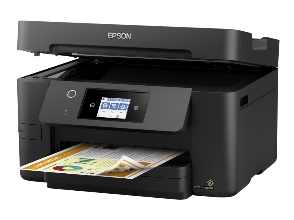 Epson WorkForce Pro WF-3820DWF, Mustesuihku, Väritulostus, 4800 x 2400 DPI, Väriskannaus, A4, Musta