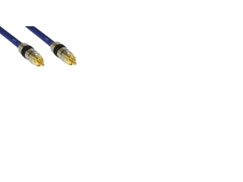 InLine 89805P, RCA, RCA, 5 m, Sininen