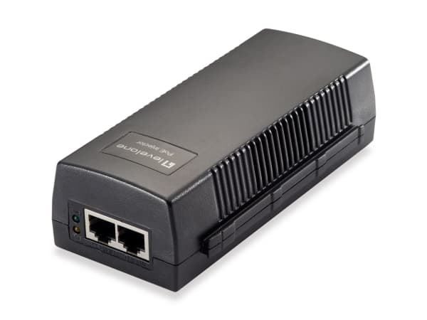 LevelOne POI-2012, Nopea Ethernet, 10,100 Mbit/s, IEEE 802.3, IEEE 802.3af, IEEE 802.3u, Musta, 100 m, PoE, Teho