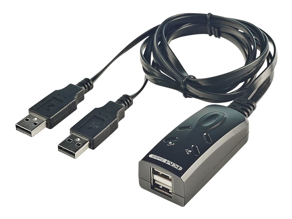 Lindy 2 Port USB KM Switch - Kytkin tastatur/mus - 2 x USB - pöytätietokoneet