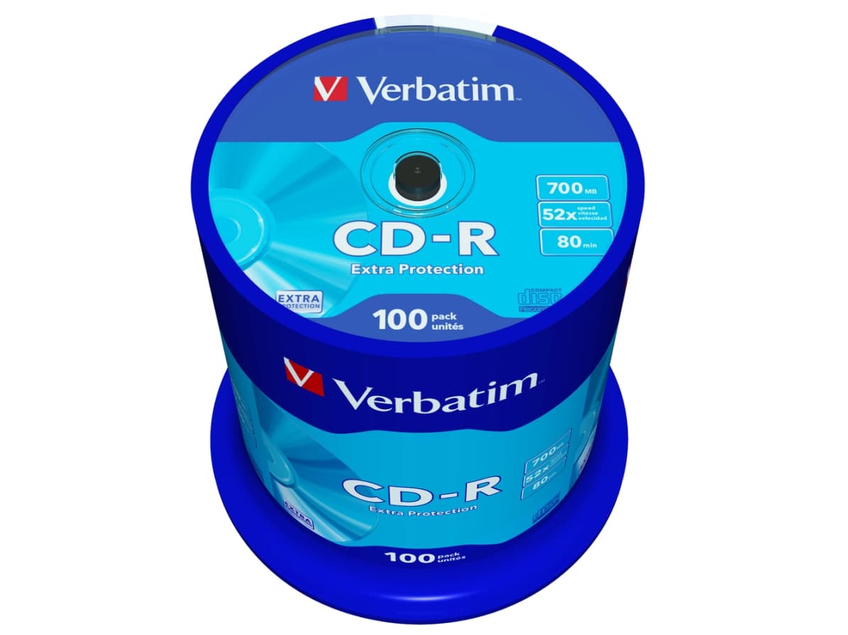 Verbatim CD-R Extra Protection, 52x, CD-R, 120 mm, 700 MB, Kakkulaatikko, 100 kpl