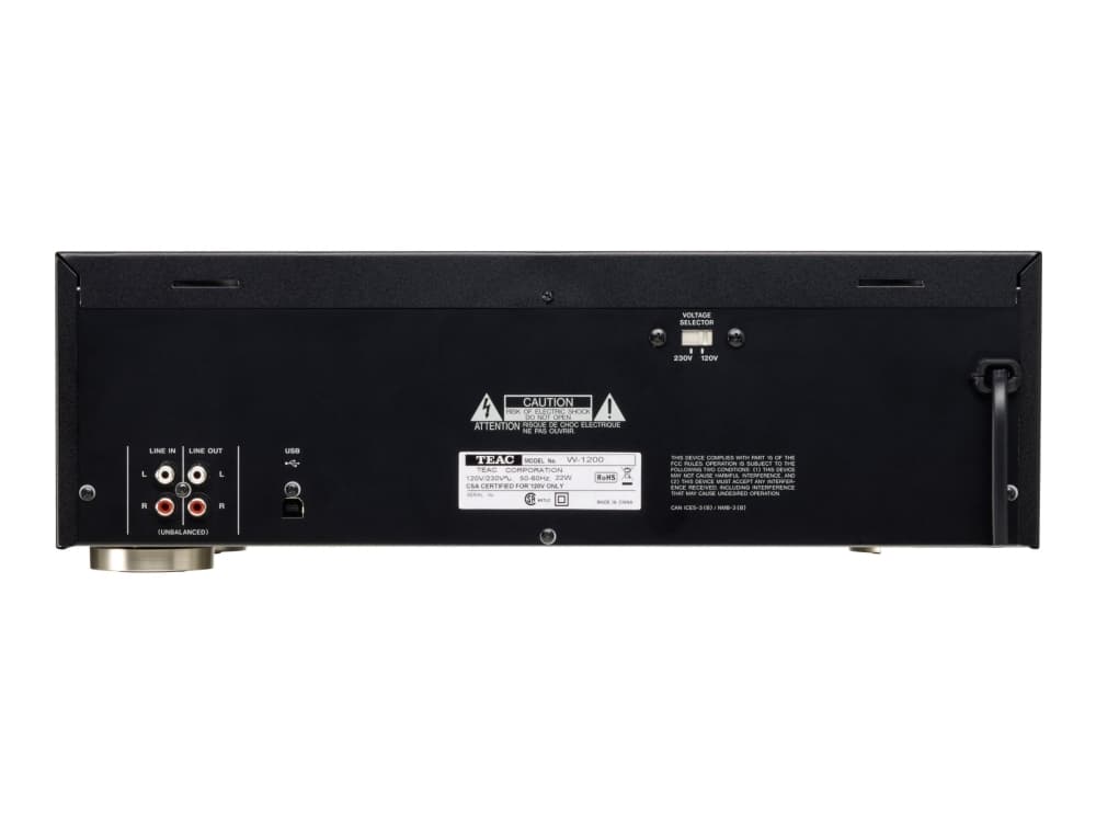 Teac W-1200 - Dobbelt kassettestation - lajittelu