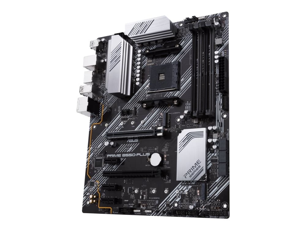 ASUS PRIME B550-PLUS - Emolevy - ATX - Socket AM4 - AMD B550 Chipset - USB-C Gen2, USB 3.2 Gen 1, USB 3.2 Gen 2 - Gigabit LAN - sisäinen grafiikka (CPU tarvitaan) - HD Audio (8-kanavainen)