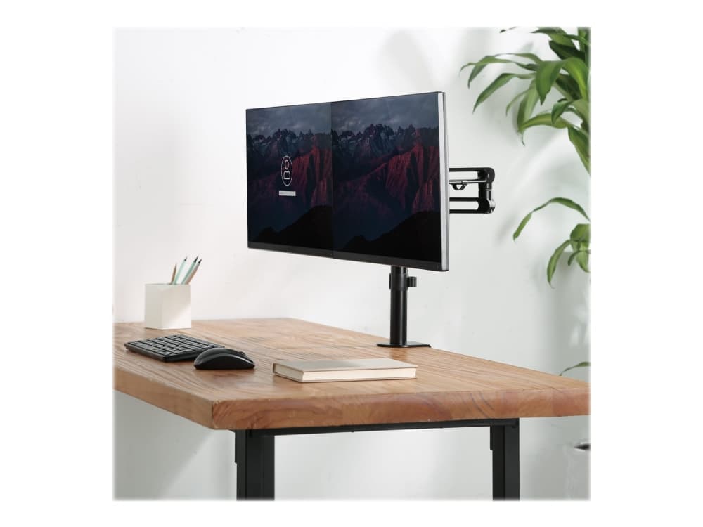 StarTech.com ARMDUAL3, Puristin, 8 kg, 81,3 cm (32), 100 x 100 mm, Korkeudensäätö, Musta