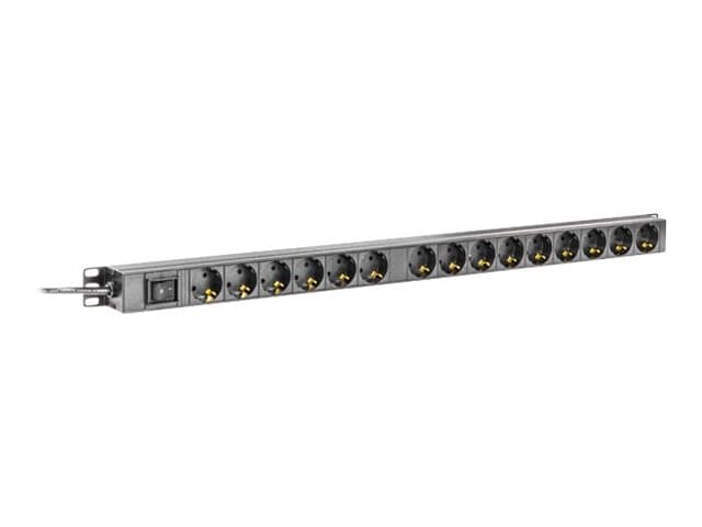 Deltaco GT-8513, 2 m, 15 AC-pistorasia(a), Sisätila, Musta, 4000 W, 808,5 mm