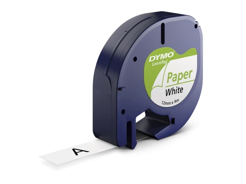 DYMO 12mm LetraTAG Paper tape, Paperi, Belgia, 4 m, 1 kpl, 19 mm, 95 mm
