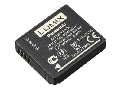 Panasonic DMW-BLH7 - Akku - Li-Ion - 680 mAh - lajitelma - Panasonic DMW-BTC12 Lumix DMC-LX10, LX9 Lumix G DC-GF10, GF90, GF9W, GX800, GX850, GX880 Lumix G DC-GF10, GF90, GF9W, GX800, GX850, GX880