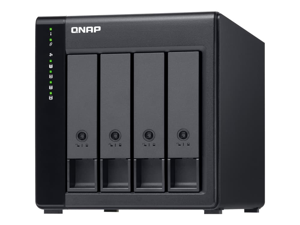 QNAP TL-D400S - Kiintolevymallisto - 4 lokeroa (SATA-600) - SATA 6Gb/s (ulkoinen)
