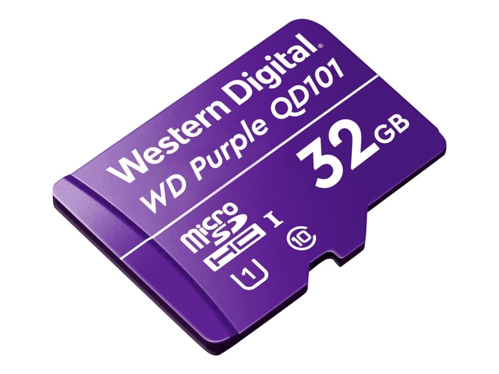 Western Digital WD Purple SC QD101, 32 GB, MicroSDHC, Luokka 10, Class 1 (U1), Purppura