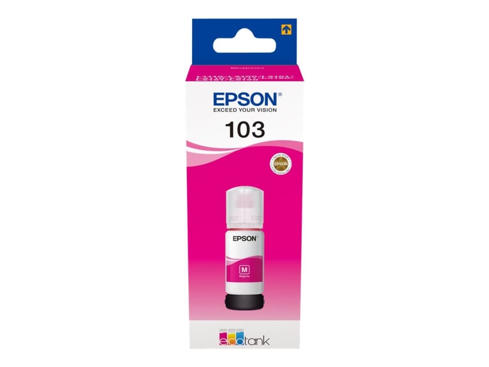 Epson 103 EcoTank Magenta ink bottle (WE), Magenta, Epson, Epson L5190 / L3156 / L3151 / L3150 / EcoTank L3110, 65 ml, Mustesuihku, Indonesia
