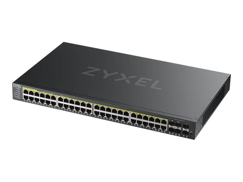 Zyxel GS2220-50HP-EU0101F, Hallittu, L2, Gigabit Ethernet (10/100/1000), Power over Ethernet -tuki, Telineasennus