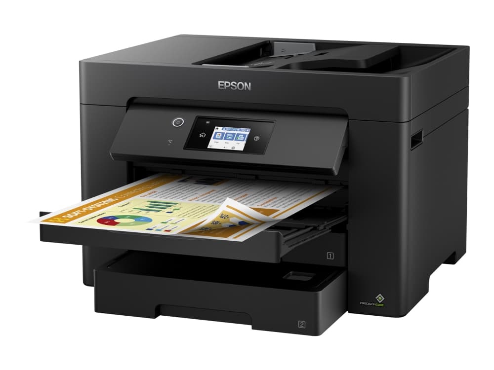 Epson WorkForce WF-7830DTWF, Mustesuihku, Väritulostus, 4800 x 2400 DPI, Väriskannaus, A3, Musta