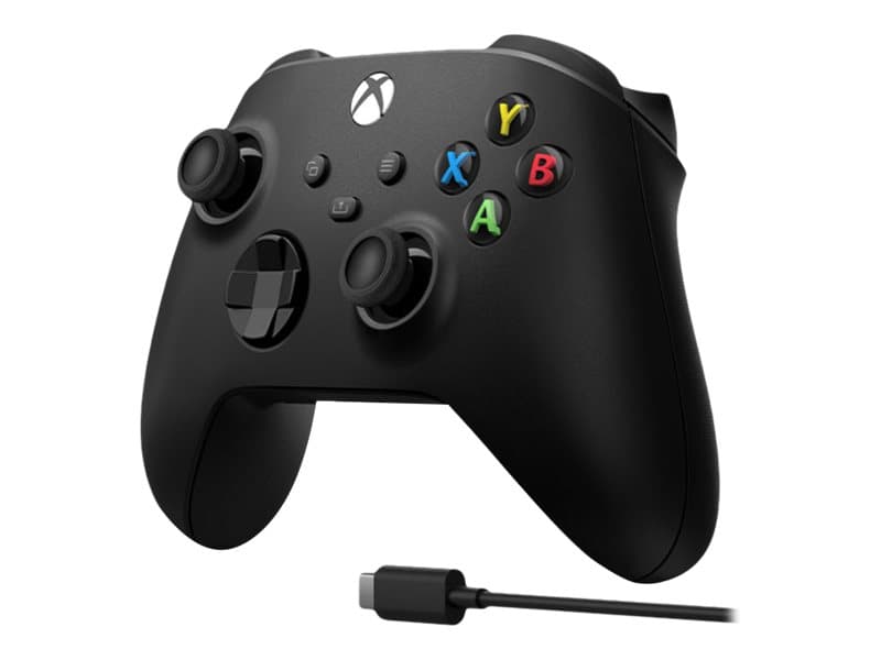 Microsoft Xbox Wireless Controller + USB-C Cable, Pad-ohjain, PC, Xbox One, Xbox One S, Xbox One X, Xbox Series S, Xbox Series X, D-pad, Kotipainike, Valikkopainike, Jaa-painike, Analoginen/Digitaalinen, Langallinen & langaton, Musta