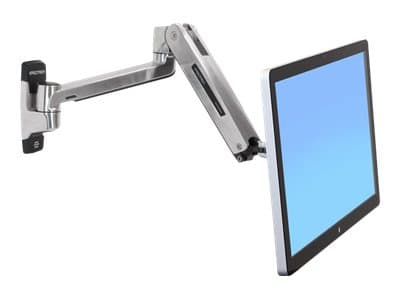 Ergotron LX HD - Asennussarja (jatkosovitin, VESA-sovitin, istuinalustavarsi, seinäkiinnitysjalusta) - LCD-näytölle - kiillotettu alumiini - näytön koko: enintään 46