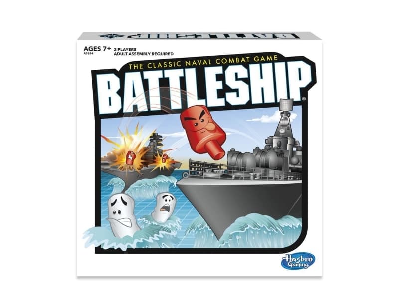 Hasbro Battleship the classic naval combat game, Lautapeli, Strategia, 7 vuosi/vuosia, Matkapainos, Perhepeli