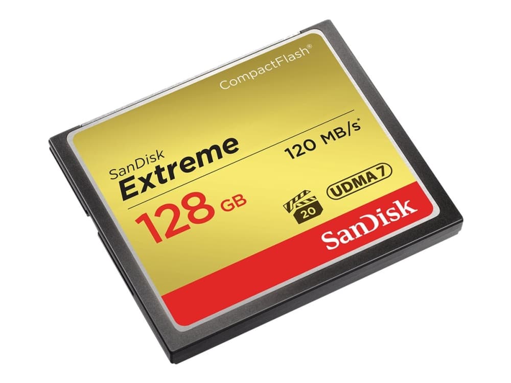 SanDisk Extreme - Flashhukommelseskortti - 128 GB - 567x - CompactFlash-levyjä