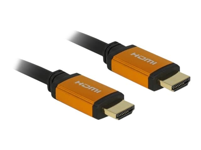 DeLOCK HDMI uros -&gt HDMI uros 50 cm Musta, kultainen