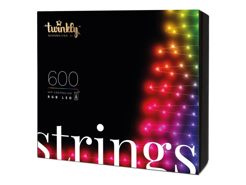 Twinkly TWS600STP-BEU, 600 lamppua, LED, Multi, 30000 h, Sisä- ja ulkotila, Musta