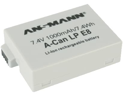 Ansmann A-Can LP-E8, 1000 mAh, 7,4 V, Litiumioni (Li-Ion)