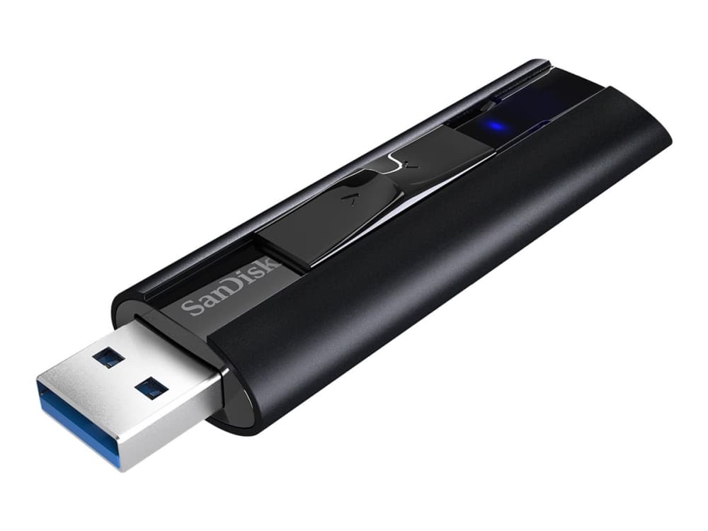 SanDisk Extreme PRO, 512 GB, USB A-tyyppi, 3.2 Gen 1 (3.1 Gen 1), 420 MB/s, Liuku, Musta