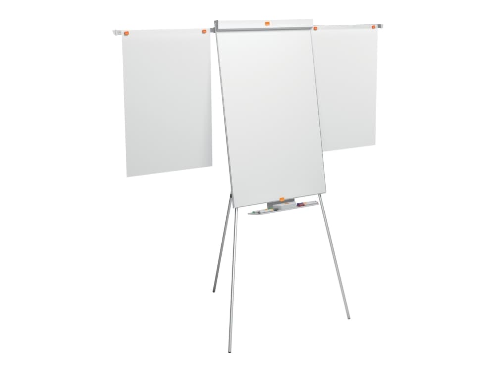 Nobo Impression Pro lehtiötaulu lisävarsilla teräs, Vapaasti seisova, 1000 x 685 mm, Muotokuva, Terästä, Sininen, Hopea, 11,8 kg