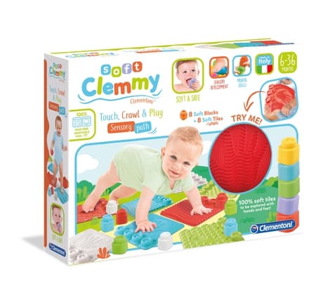 Clementoni Soft Clemmy Monivärinen vauvan leikkimatotyyny