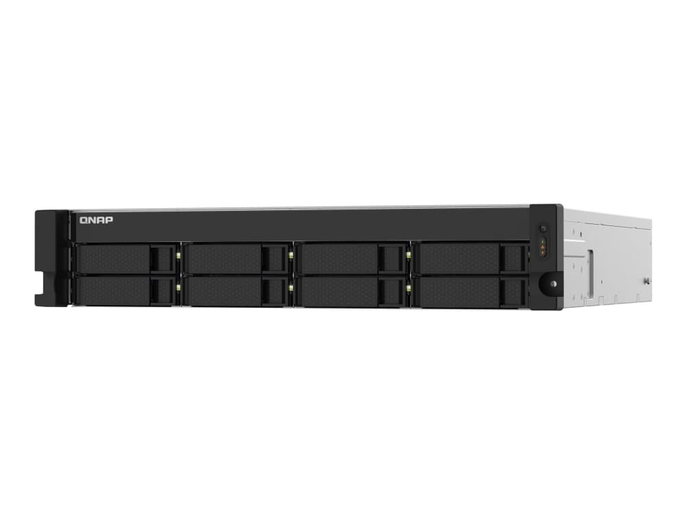 QNAP TS-832PXU - NAS-palvelin - 8 lokeroa - rackversio - SATA 6Gb/s - RAID 0, 1, 5, 6, 10, 50, JBOD, 60 - RAM 4 GB - Gigabit Ethernet / 2,5 Gigabit Ethernet / 10 Gigabit Ethernet - iSCSI-tuki - 2U:n yksikkö