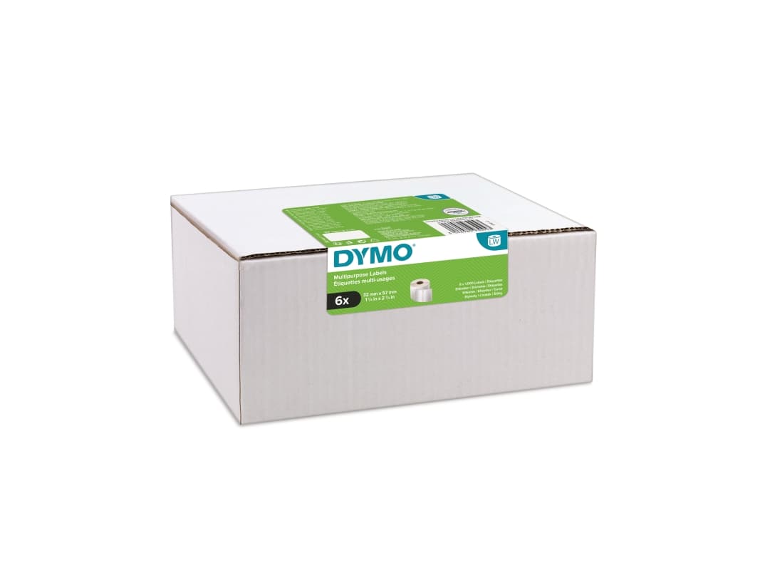 DYMO LW - Yleistarrat - 32 x 57 mm - 2093094, Valkoinen, Itse kiinnittyvä tulostintarra, Paperi, Kiinteä, LabelWriter, 3,2 cm