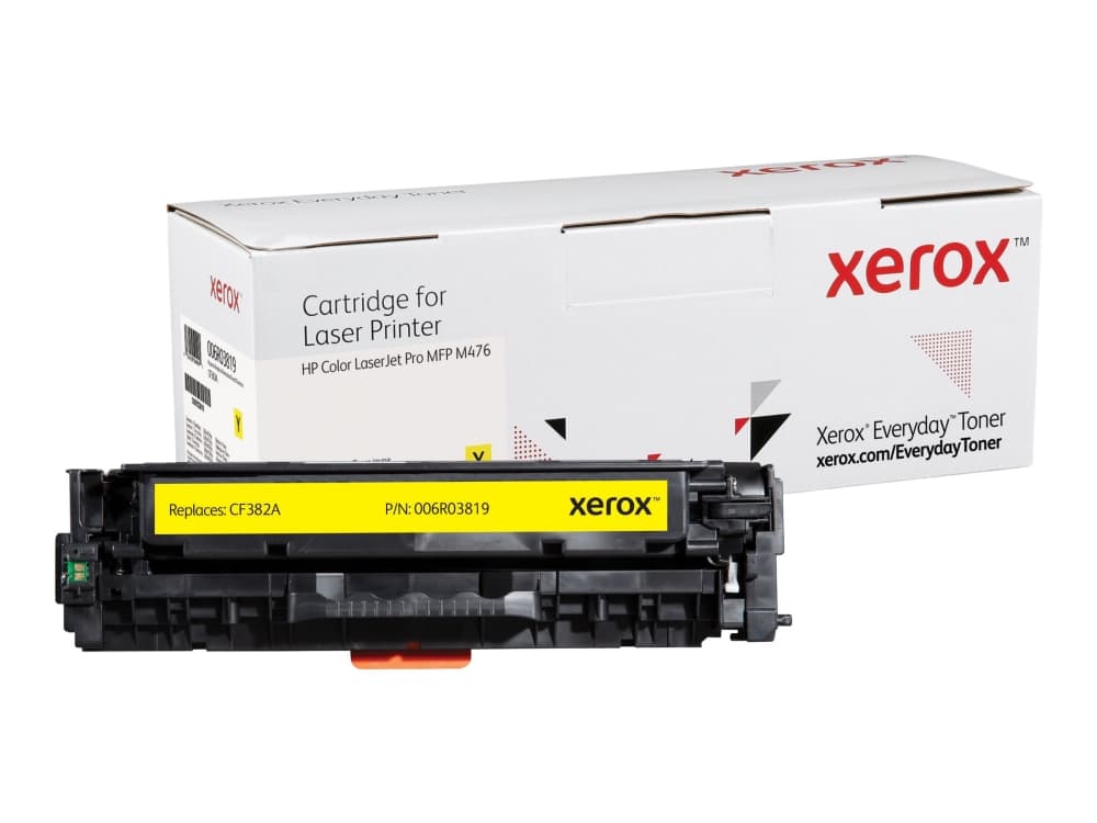 Everyday Keltainen -värikasetti Xeroxilta, HP CF382A -yhteensopiva, 2700 sivua- (006R03819), 2700 sivua, 2700 sivua, Keltainen, 1 kpl