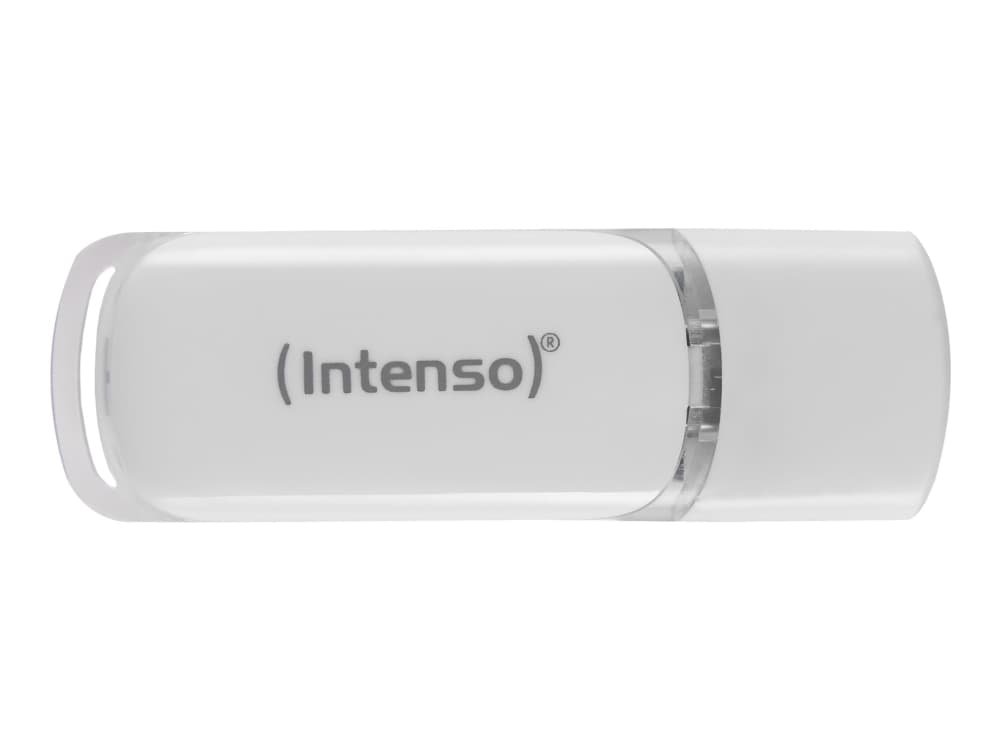 Intenso Flash Line, 64 GB, USB Type-C, 3.2 Gen 1 (3.1 Gen 1), 70 MB/s, Suojus, Valkoinen
