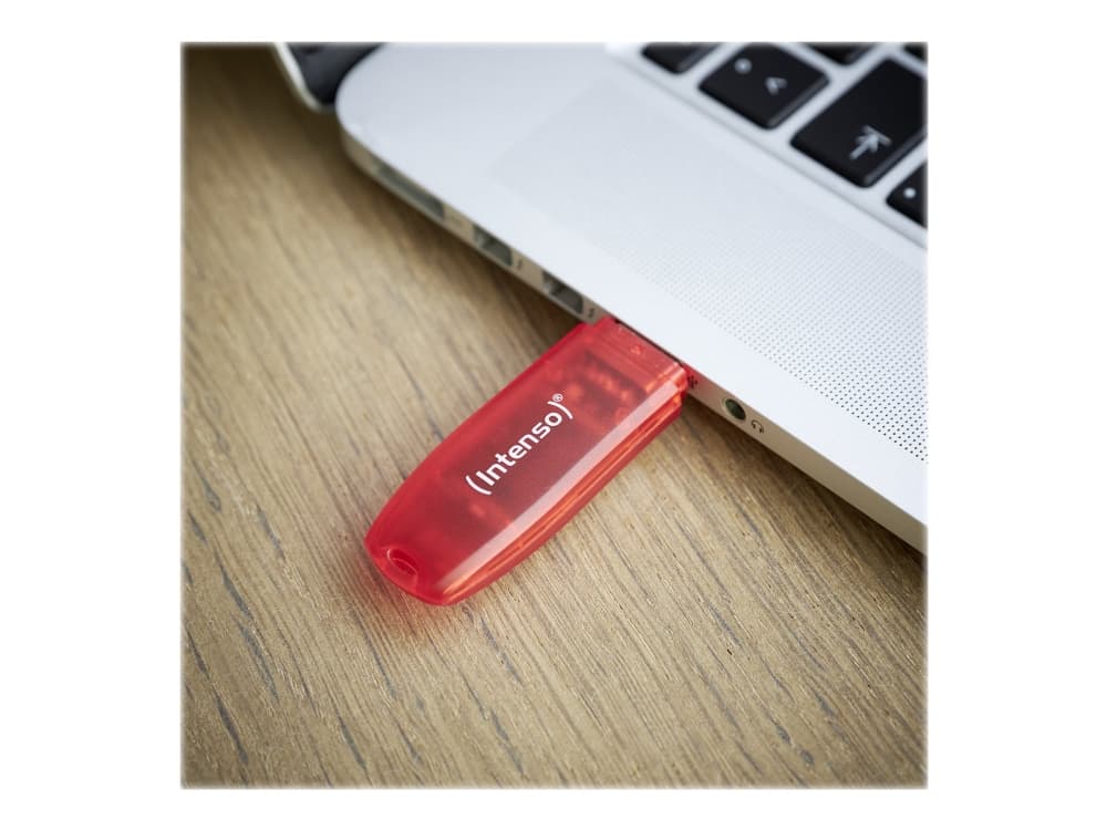 Intenso USB 2.0 128GB RainbowLine Bellek, 128 GB, USB A-tyyppi, 2.0, Oranssi