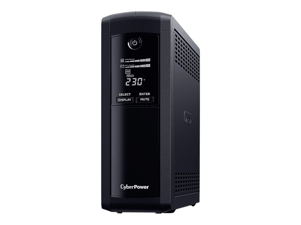 CyberPower Value Pro VP1200ELCD - UPS - AC 230 V - 720 Watt - 1200 VA - 1-faset - 7.2 At - RS-232, USB - output-stikforbindelser: 4 - lajittelu