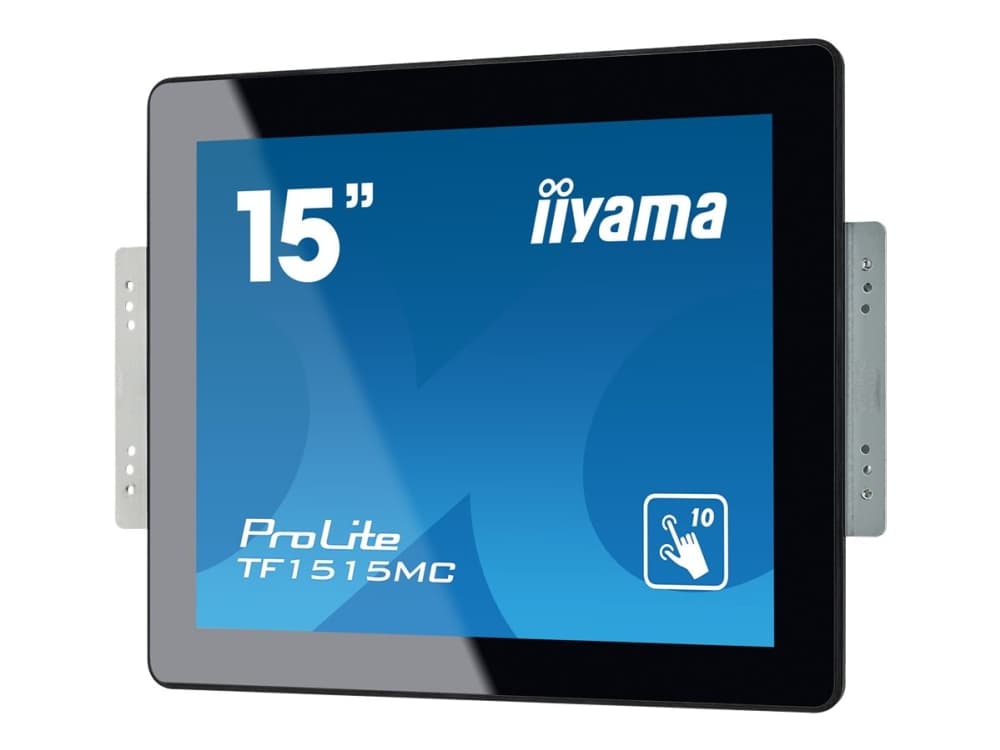iiyama ProLite TF1515MC-B2 - LED-näyttö - 15 - avoin kehys - kosketusnäyttö - 1024 x 768 - TN - 350 cd/m² - 800:1 - 8 ms - HDMI, VGA, DisplayPort - musta - musta