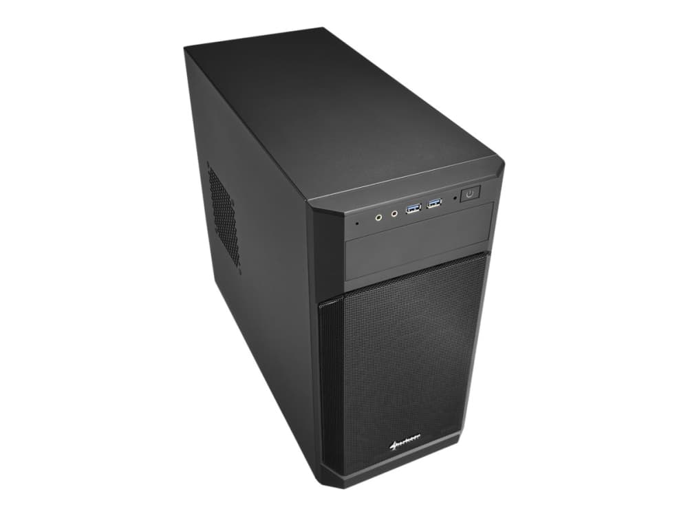Sharkoon V1000, Mini Tower, PC, Musta, mikro ATX, Mini-ITX, Metalli, 15,5 cm