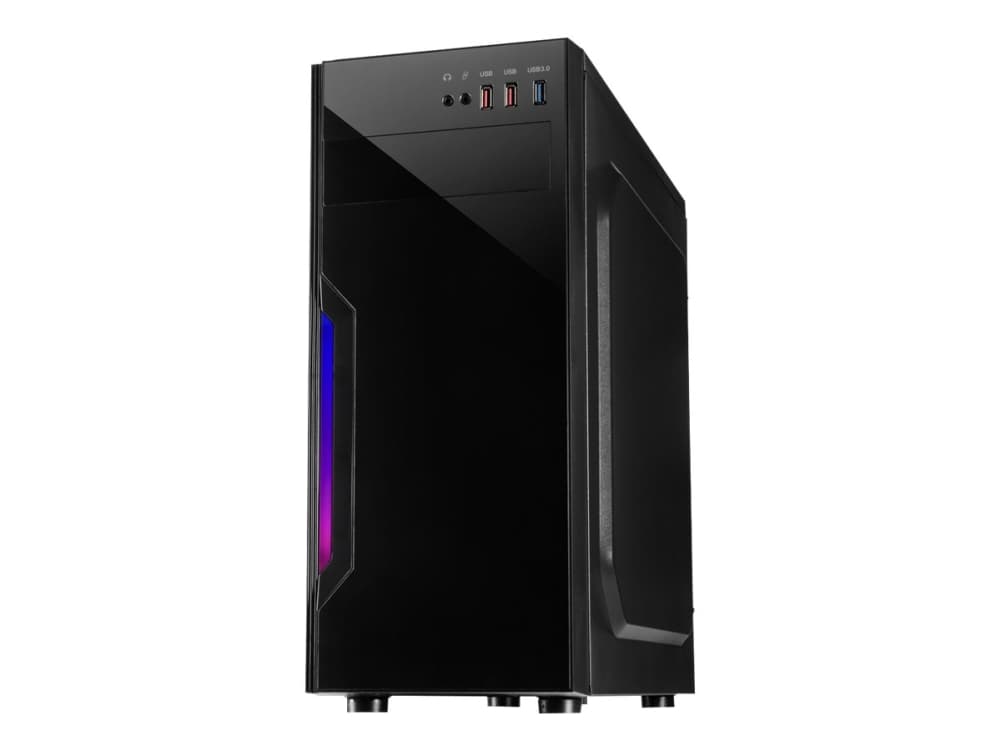 Inter-Tech B-42 RGB, Tower, PC, Musta, ATX, mikro ATX, Metalli, Pelaaminen