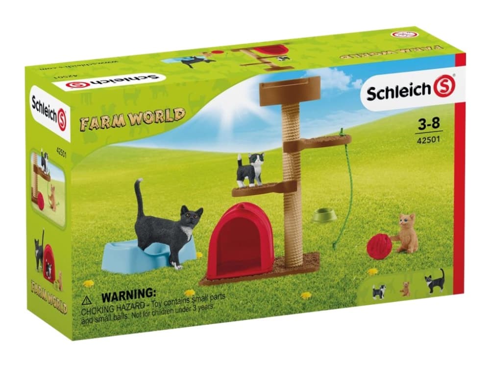 schleich Farm World Playtime for cute cats, 3 vuosi/vuosia, Monivärinen