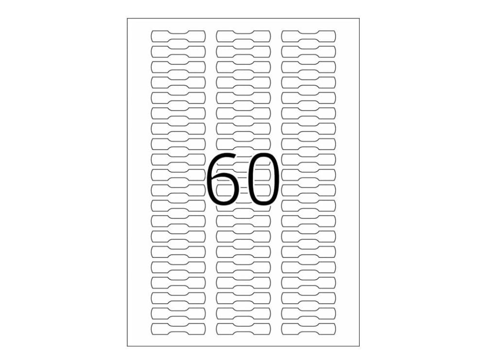 HERMA 5116, Valkoinen, Itse kiinnittyvä tulostintarra, A4, Paperi, Laser/Inkjet, Kiinteä
