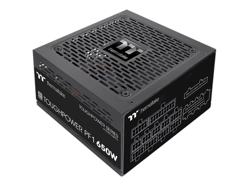 Thermaltake ToughPower PF1 TTP-650AH2FKP - TT Premium Edition - virtalähde (sisäinen) - ATX12V - 80 PLUS Platinum - 650 Watt - aktiivinen PFC - musta
