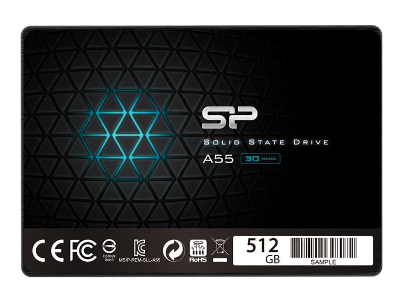 SILICON POWER Ace A55 - SSD-levy - 512 GB - sisäinen - 2,5 - SATA 6Gb/s